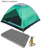 3 PERSON TENT WITH Queen size AIR MATTRESS and Air pump set