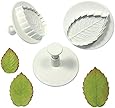 PME RLL660 Plunger Cutters, Veined Rose Leaf