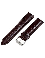 Brown Croco Leather 12mm Watch Band Fits Philip Stein Mini with Built in Quick Release Pins!!