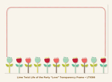 Love Transparency Frame Lime Twist Collection 