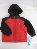 Small Paul Infant New Born Baby Boy Puffer Jacket Black/Red 18 Months