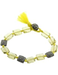 Sterling Silver Genuine Gemstone Macrame Bracelet Handmade Jewelry