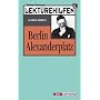 Lekt�rehilfen Berlin Alexanderplatz