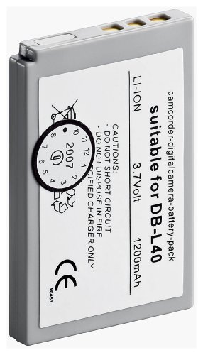 Tecxus Ersatzakku f&uuml;r Sanyo Xacti DMX- HD1VPC-H, DB-L40 (1200mAh) Preisvergleich