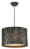Uttermost 21104 Alita Metal Hanging Shade, Rust Black Finish