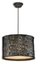 Uttermost 21104 Alita Metal Hanging Shade, Rust Black Finish