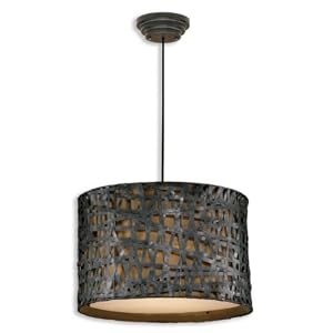 Uttermost 21104 Alita Metal Hanging Shade, Rust Black Finish by Uttermost