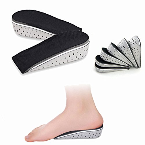 KalevelÂ® Height Increase Insole 2.3cm 0.9 Inches Taller Breathable Invisible Increased Insole Shoe Lifts Shoe Pads Elevator Insoles for Men Women One Pair