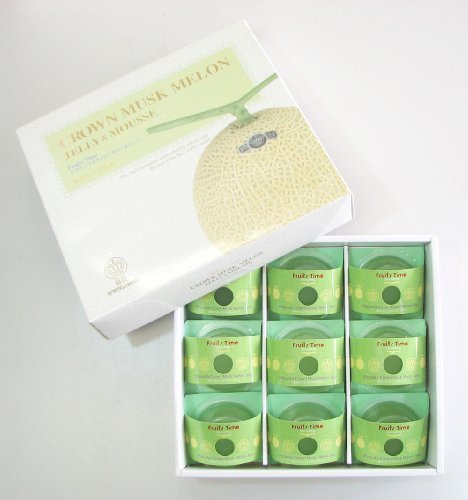 [Also recommended gift] crown cantaloupe jelly 80g 9 pieces wrapping already Shizuoka Prefecture 100% Crown melon fruit juice used Hazime Ataru control year-end gift Kaiki holidays Goku