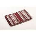 Hom�opathie Taschenapotheke Klassik mit 56 Rollrandgl�ser 2ml/g Leder bordeaux f�r Globuli und Fl�ssigkeiten