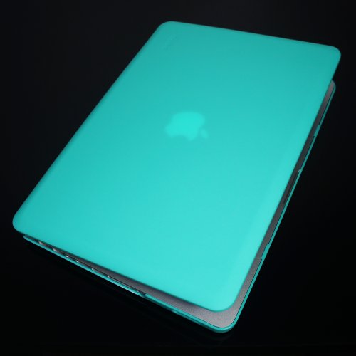 TopCase® Tiffany Blue Rubberized Satin Hard Case Cover for New Macbook Pro 13-inch  (A1278/with or without Thunderbolt)