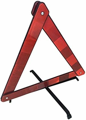 Reflective Warning Triangle Visible Foldable 16"x15"Red 1 Pack