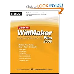 Quicken Willmaker Plus 2008 Edition: Estate Planning Essentials (Book with CD-ROM)