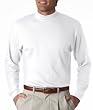 UltraClub Adult Egyptian Interlock Long-Sleeve Mock Turtleneck