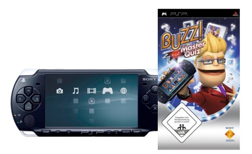 PlayStation Portable - PSP Konsole Slim&Lite Piano Black inkl. Buzz! Master Quiz