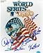 1980 Philadelphia Phillies autographed 8x10 Photo of World Series Program Cover Bob Walk, Bake McBri
