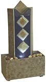 Beckett - Miniature Slate Diamonds Tabletop Fountain with LED lighting