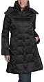 Andrew Marc Women's Zip Front Stand Collar Jacket With Detachable Hood, Black, Large