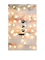 Huella deco Alfombra de Vinilo (Rosa/Gris)