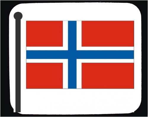 Mouse Pad with flag, Norway, Norwegian