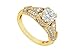 Diamond Engagement Ring : 14K Yellow Gold - 0.75 CT Diamonds