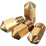Signswise 4 Variety Pack 3d Printer 0.2mm 0.3mm 0.4mm 0.5mm Nozzles Extruder Nozzle Print Head for Mk8 Makerbot