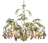 ELK Lighting 86053 6 Light Huarco Chandelier, Seashell