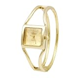 Geneva Platinum Bangle Square Womens Watch