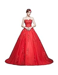 Strapless Floor Length Tulle 2015 Applique Lace-Up  Dress