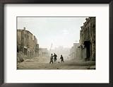 Children Play in the Old Town of Kabul, Afghanistan Associated Press Collection Framed Photographic Poster Print, 21x17