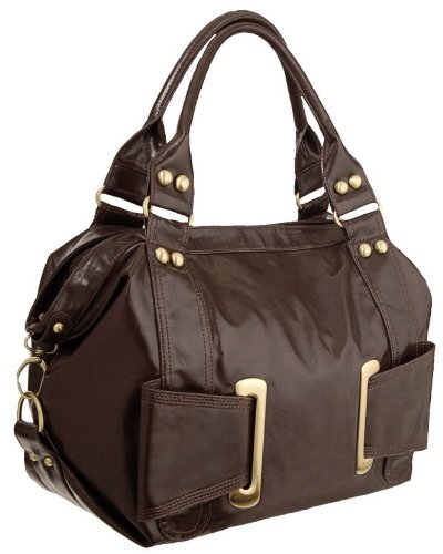 EyeCatchBags - Oakwood Large Faux Leather Grab Bag