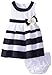 Bonnie Jean Navy/White Striped Spring Dress, 12M-4T