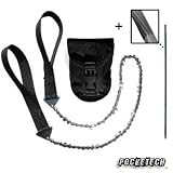 PockeTech - 24" Hand Chain Saw, Pouch, and Blade Sharpener