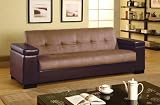 The Simple Stores Two Tone Convertible Sofa Bed with Storage