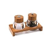 Review OLDE THOMPSON  / Olde Thompson Bamboo Pepper Mill & Salt Shaker Tray Set