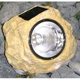 HomeBrite Solar 30179 Solar Rock Flood Light - Medium Size - Sandstone Color