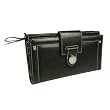 Kenneth Cole Glazed Leather Tab Clutch Womens Wallet in Choice of Colors Kenneth Cole Glazed Leather Tab Clutch Womens Wallet in Choice of Colors