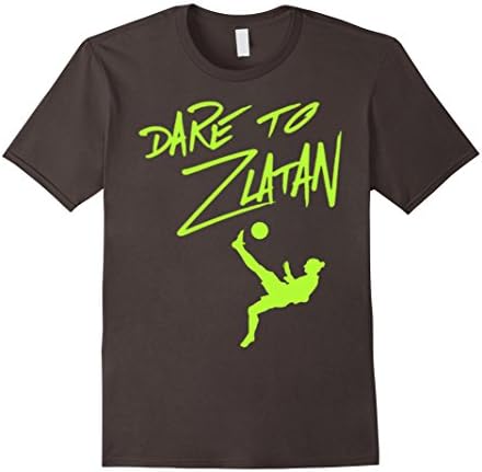 Men's Dare to Zlatan Ibrahimovic tshirt 3XL Asphalt