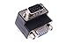 SMAKN 90 15-pin VGA Male to Female M/f Right Angle Adapter
