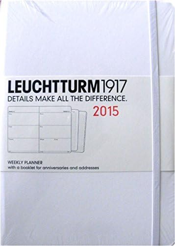 Leuchtturm Weekly Planner 2015 A5 Hardcover white