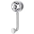 14 Gauge 8mm Clear Gem Vertical Hood Piercing -7/16" 2mm Rise