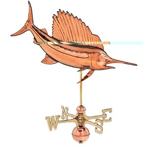 Polished Sailfish Weathervane by 