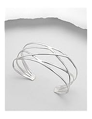 Cuff Bracelet In 92.5 Sterling Silver