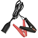 BESTEK 12V 24V Battery Clip-on Car Cigarette Lighter Socket Adapter 120cm/46inch Length Extension Cord