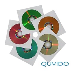 100 QUVIDO CD/DVD/Blu-ray Papierh�llen Wei�