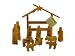 Olive Wood Childern's Nativity Set With Stable 4"H Figures