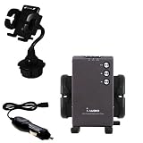 Cowon iAuidio M3L Auto Cup Holder with Car Charger - Uses Gomadic TipExchange