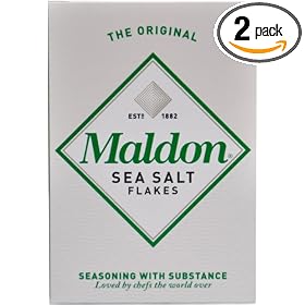 Maldon Sea Salt Flakes, 8.5 ounce Boxes (Pack of 2)