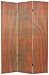 Unique Room Divider - 6 ft. Wood Grain Design Bamboo Matchstick Floor Screen - Walnut 3, 4, 5, or 6 Panels