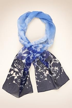 Classic Collection Watercolour Floral Scarf